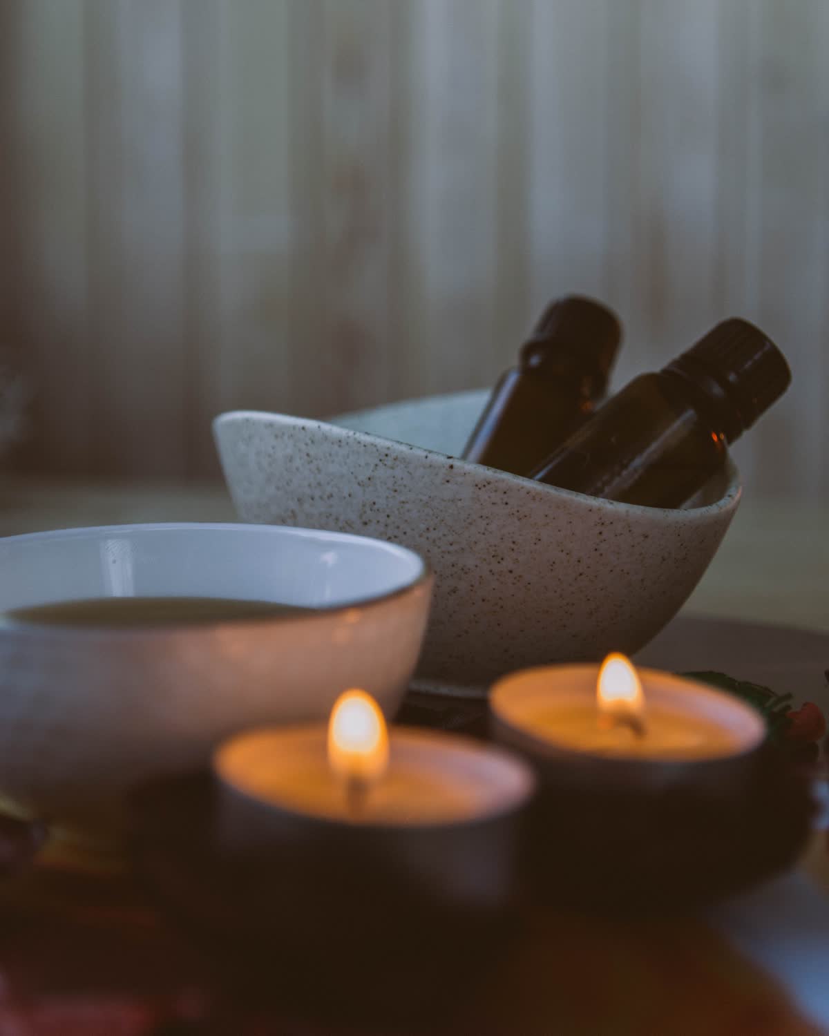 Aromatherapy oils and candles